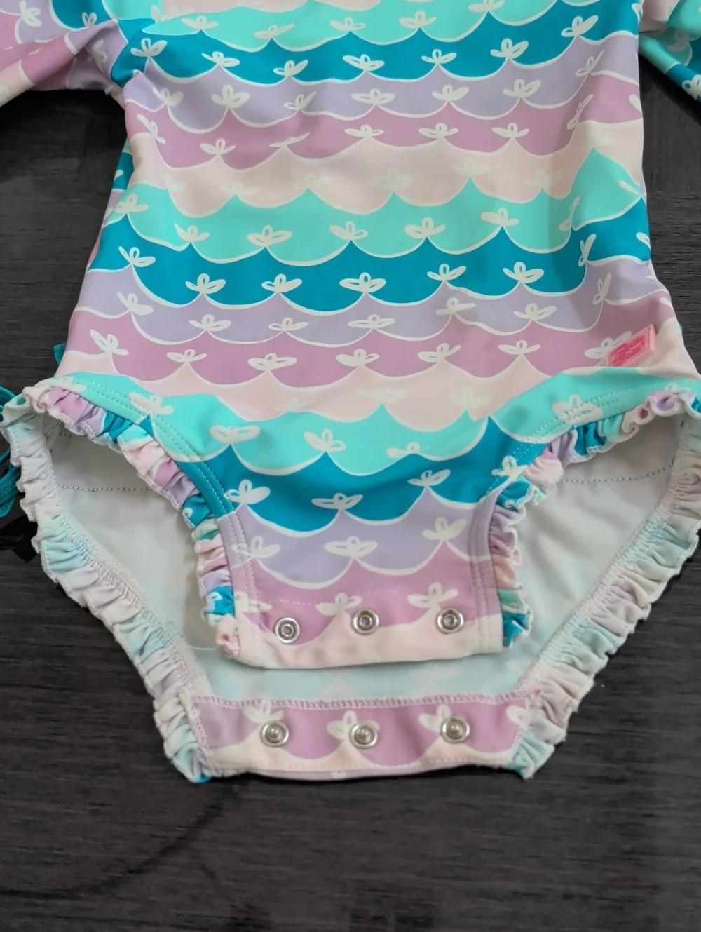 3 Piece Swimsuit Lot New Cat & Jack UPF 50+ RuffleButts Long Sleeve Girl 18/24M